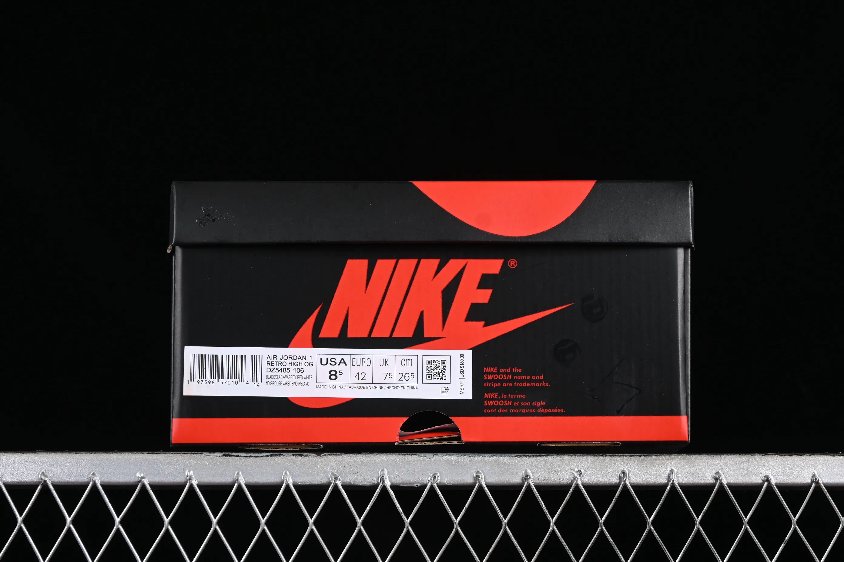 All categories Air Jordan Jordan series basketball shoes Air Jordan 1 High Air Jordan 1 High OG "Black Toe Reimagined" AJ1 Joe 1 new black toe DZ5485-106